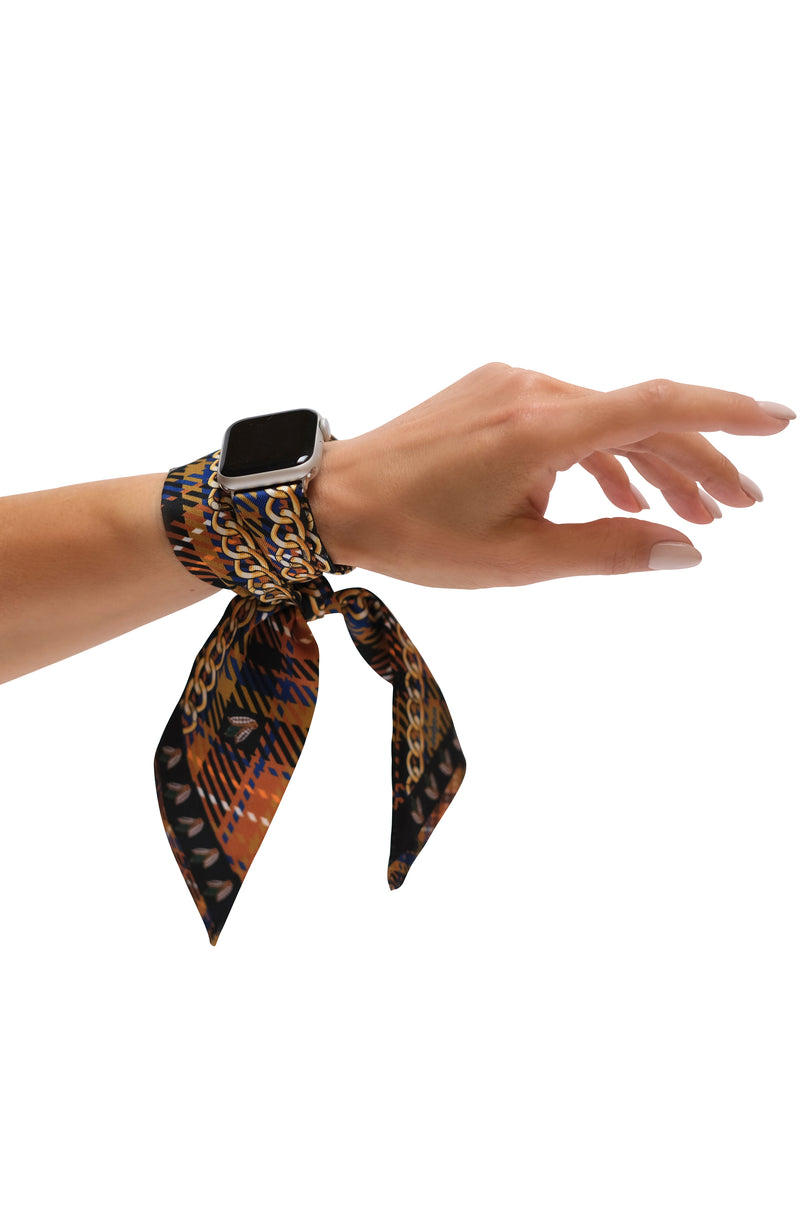 AMBER APPLE WATCH SCARF BAND (CONNECTORS INCLUDED)